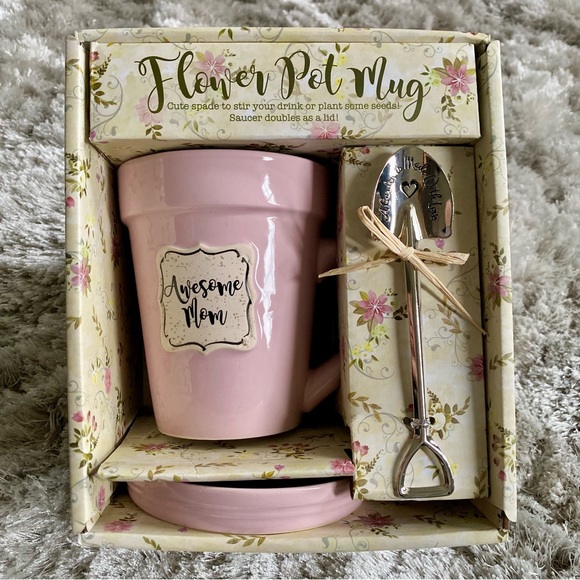 Kitchen Flower Pot Mug Awesome Mom Poshmark